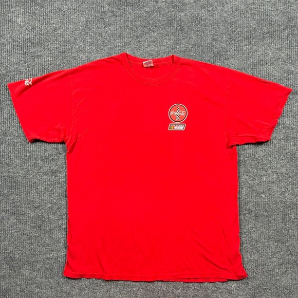 Gildan Other - Coca Cola 600 NASCAR T Shirt Mens XL Red Double Sided Racing Tee Y2K
